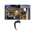 LED utevegglampe Ikosea med bevegelsessensor antrasitt front