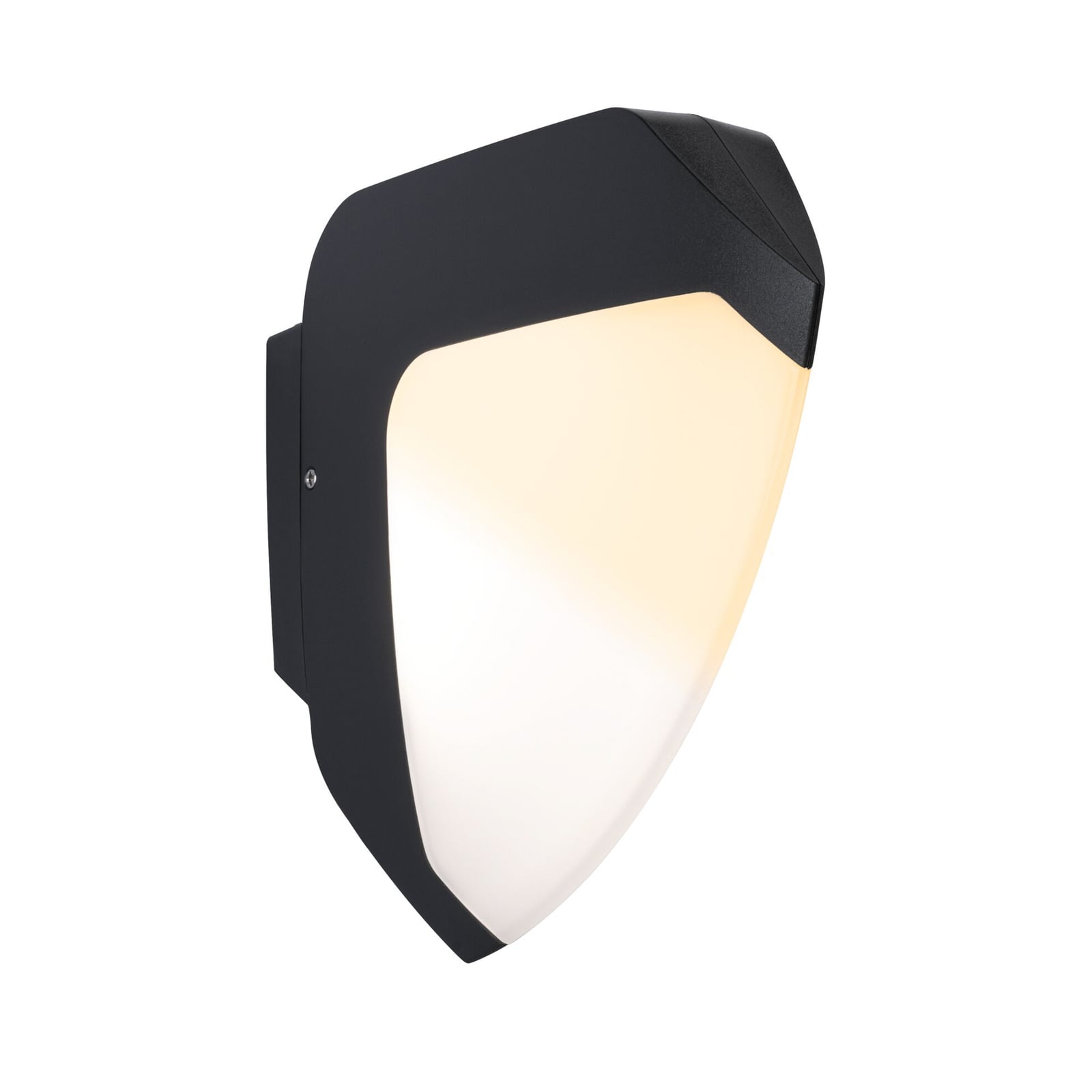 LED utevegglampe Ikosea Zigbee med bevegelsessensor IP44 bakside