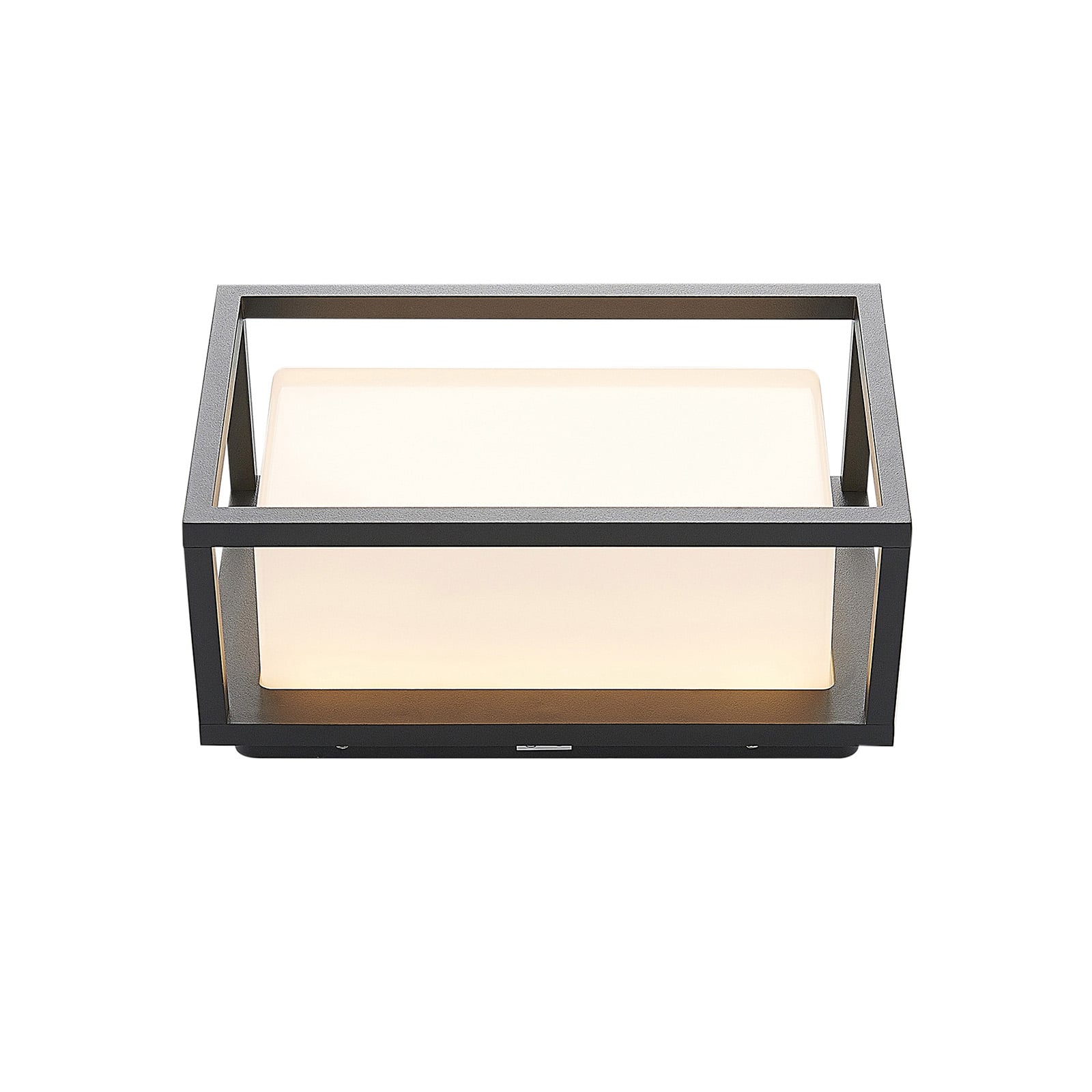 LED utevegglampe Ilirian antrasitt aluminium detalj