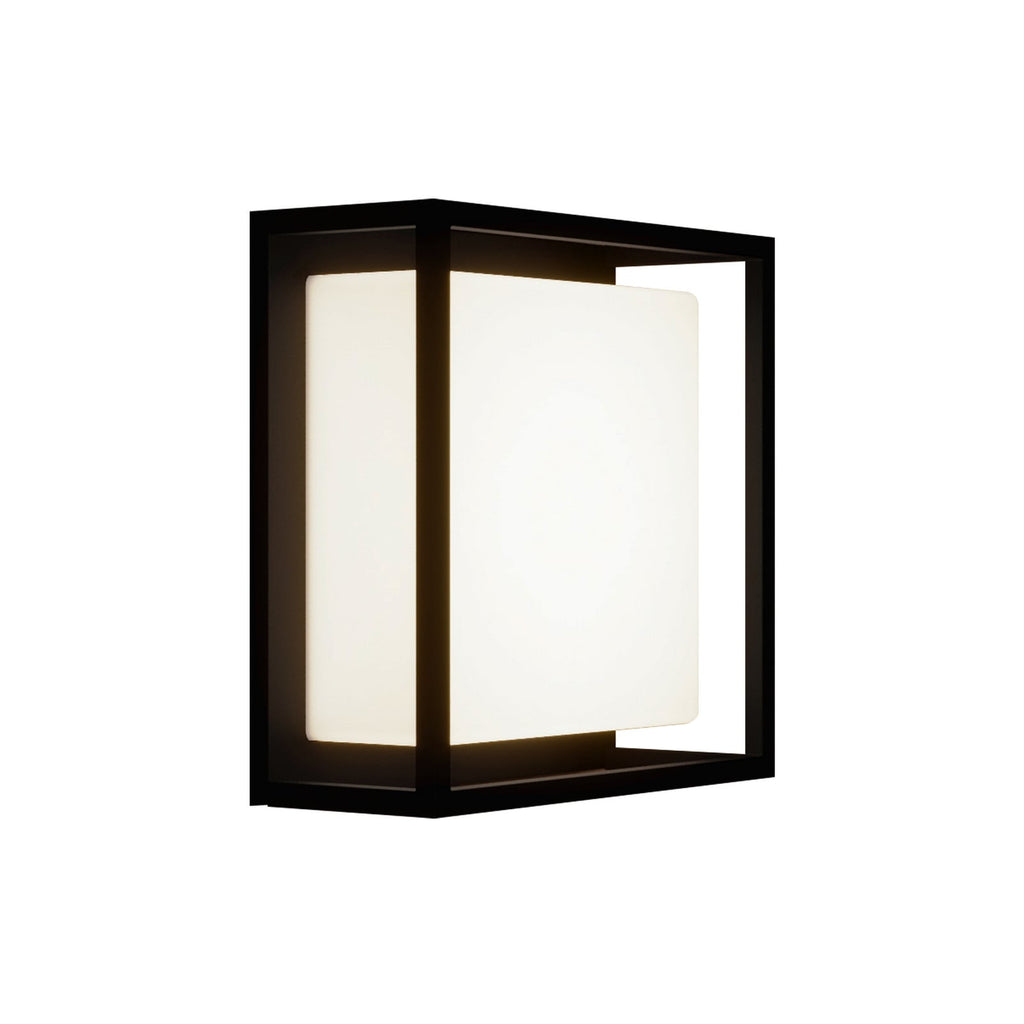 LED utevegglampe Ilirian antrasitt aluminium detalj