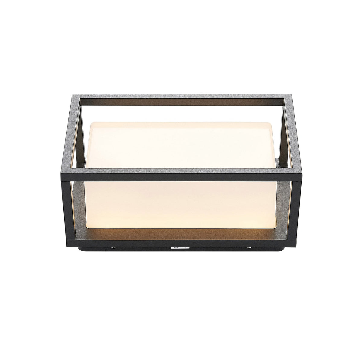 LED utevegglampe Ilirian antrasitt aluminium detalj