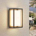 LED utevegglampe Ilirian antrasitt aluminium forfra