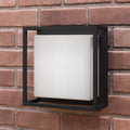 LED utevegglampe Ilirian antrasitt aluminium forfra
