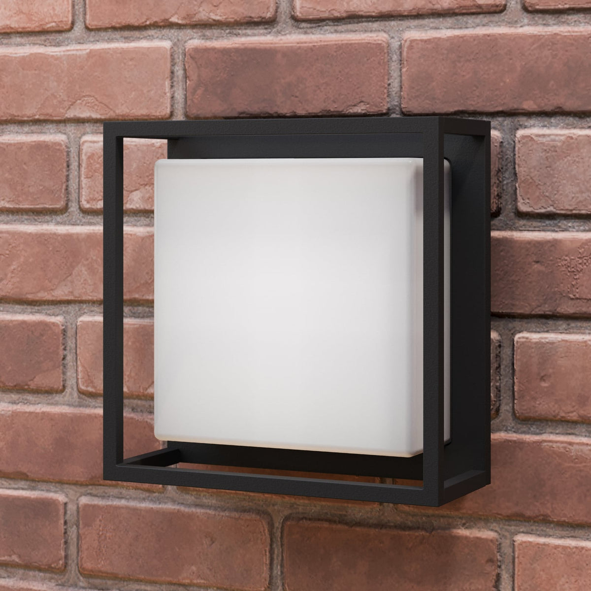 LED utevegglampe Ilirian antrasitt aluminium forfra