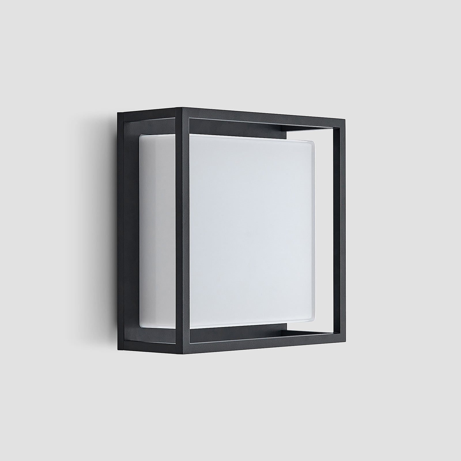 LED utevegglampe Ilirian antrasitt aluminium side
