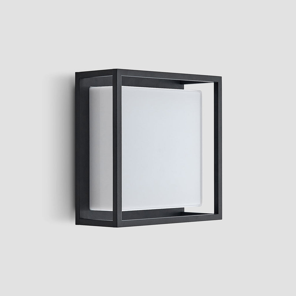 LED utevegglampe Ilirian antrasitt aluminium side