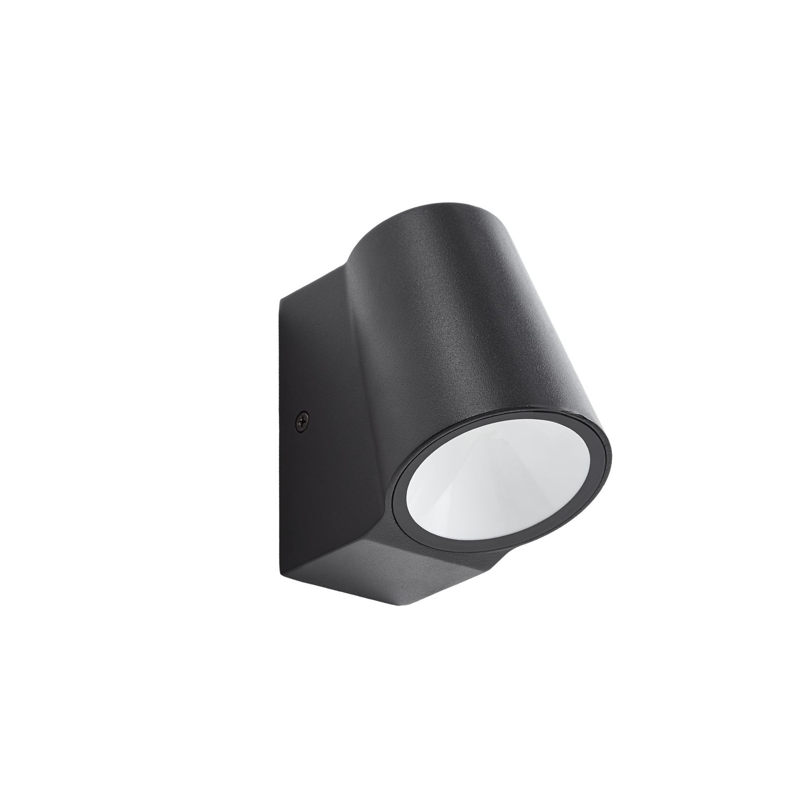 Nærbilde av LED utevegglampe Illuvia svart matt