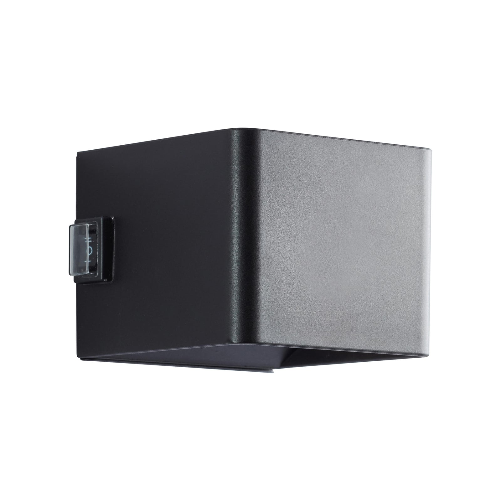 LED utevegglampe Iseo oppladbar med bevegelsessensor svart IP44 bevegelsessensor