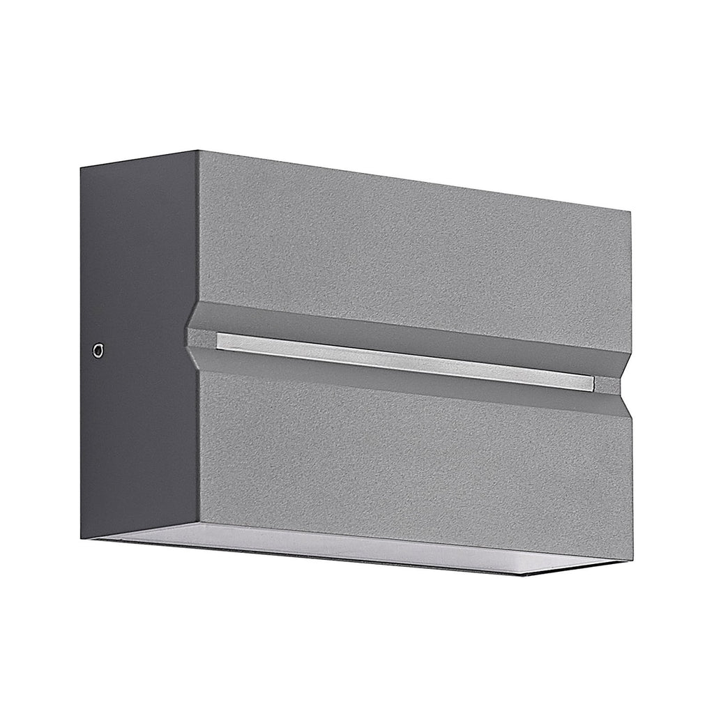 LED utevegglampe Itarion opp og ned glass klar IP54 detalj
