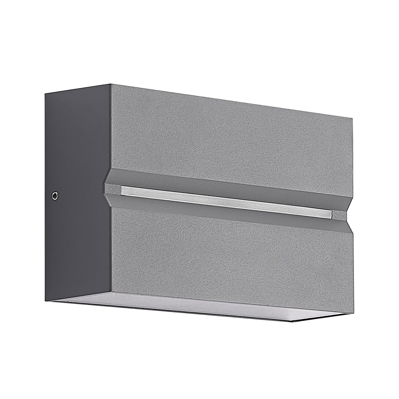 LED utevegglampe Itarion opp og ned glass klar IP54 detalj