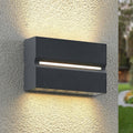 LED utevegglampe Itarion opp og ned glass klar IP54 front