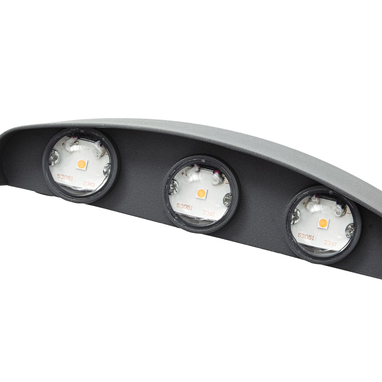 LED utevegglampe Ithan 3-lys antrasitt IP54 profil