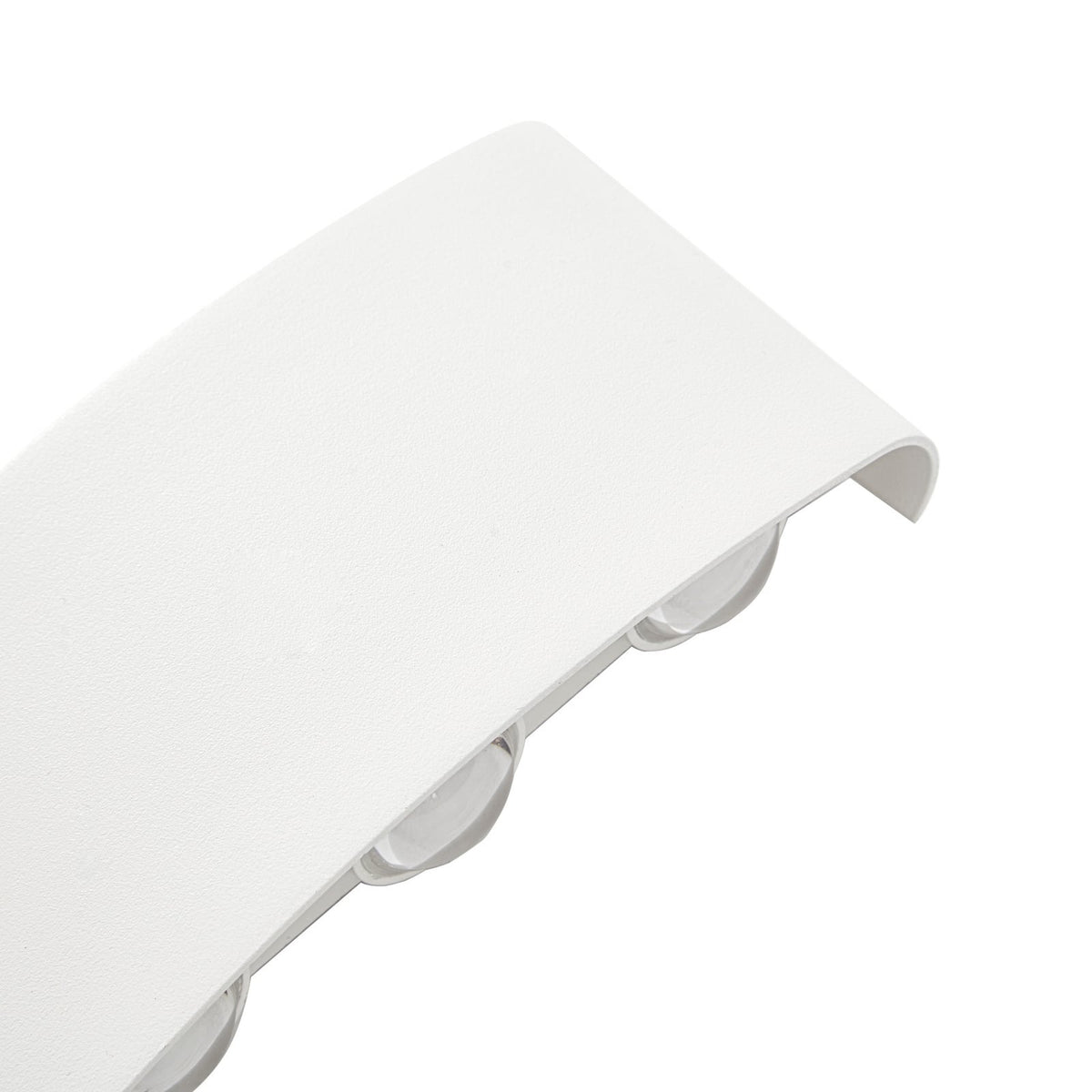 LED utevegglampe Ithan 3-lys hvit aluminium sideprofil