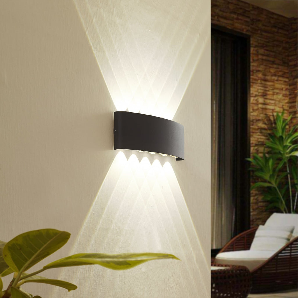 LED utevegglampe Ithan 5-lys antrasitt 27 cm IP54 bakside