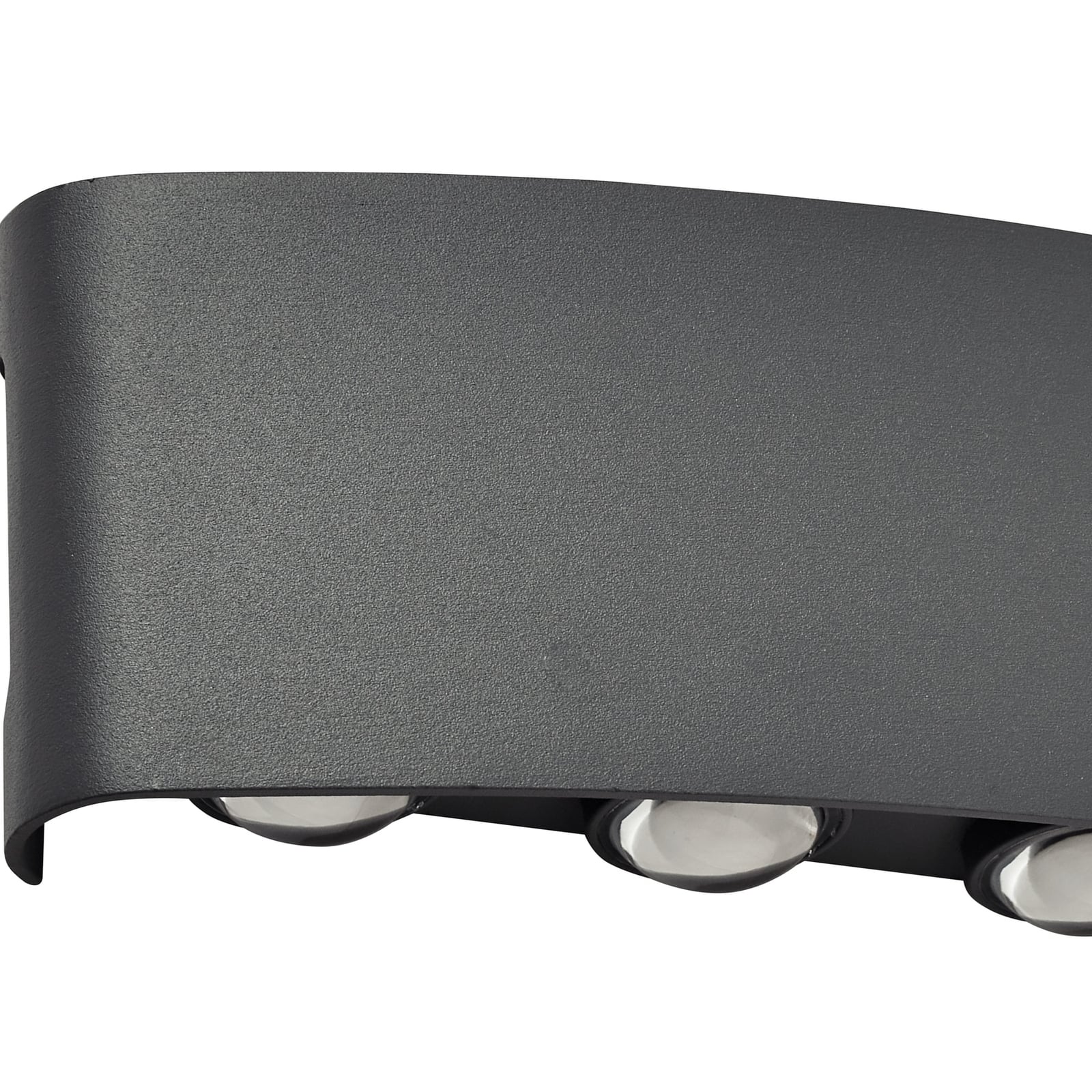LED utevegglampe Ithan 5-lys antrasitt 27 cm IP54 fra siden