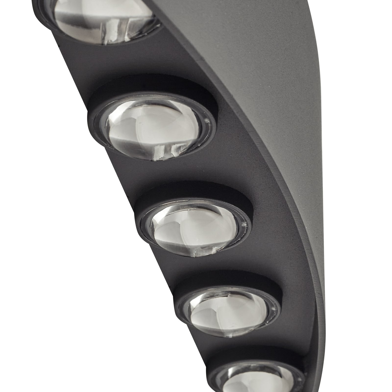 LED utevegglampe Ithan 5-lys antrasitt 27 cm IP54 monteringsdetalj