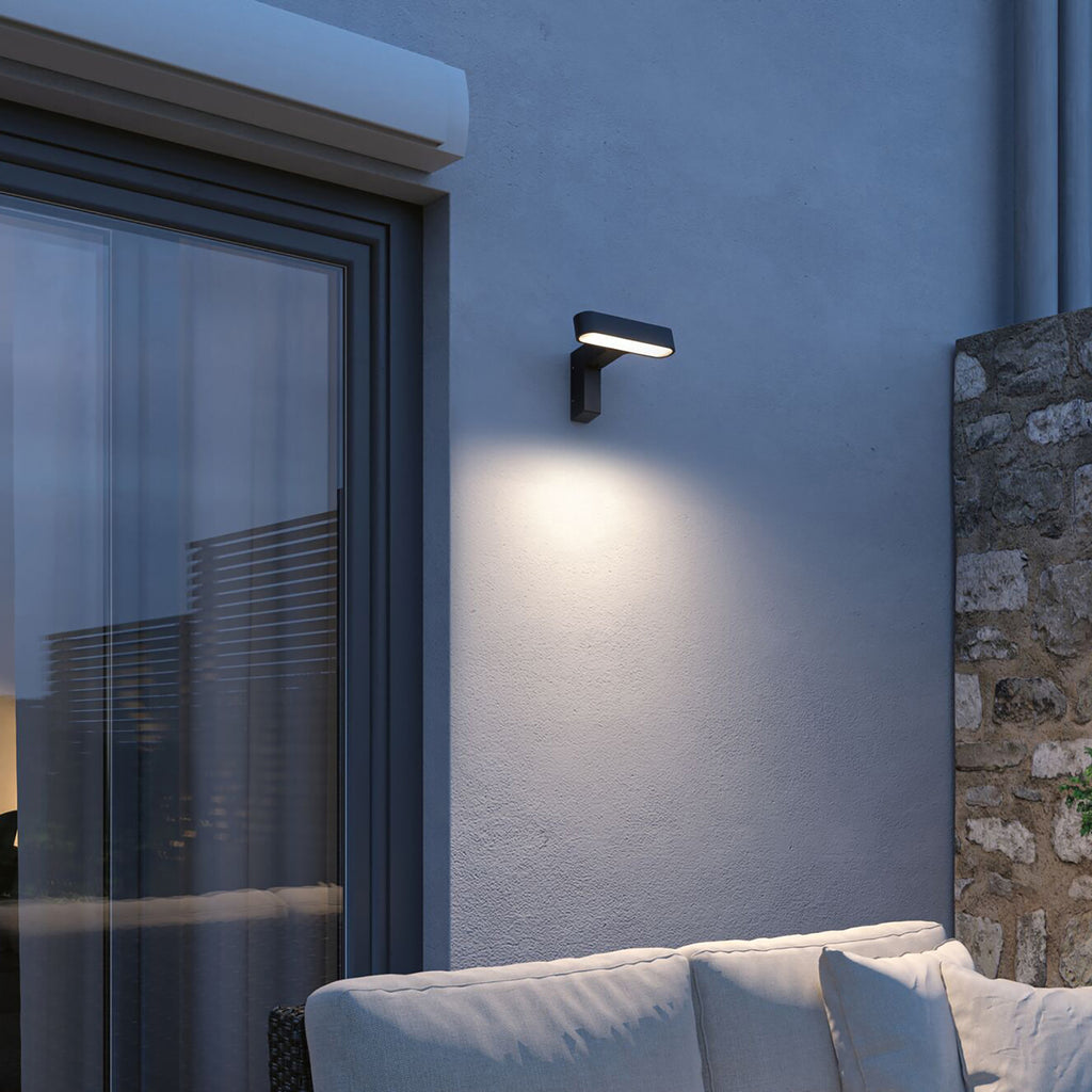 LED utevegglampe Ito med bevegelsessensor antrasitt Paulmann lysutslipp