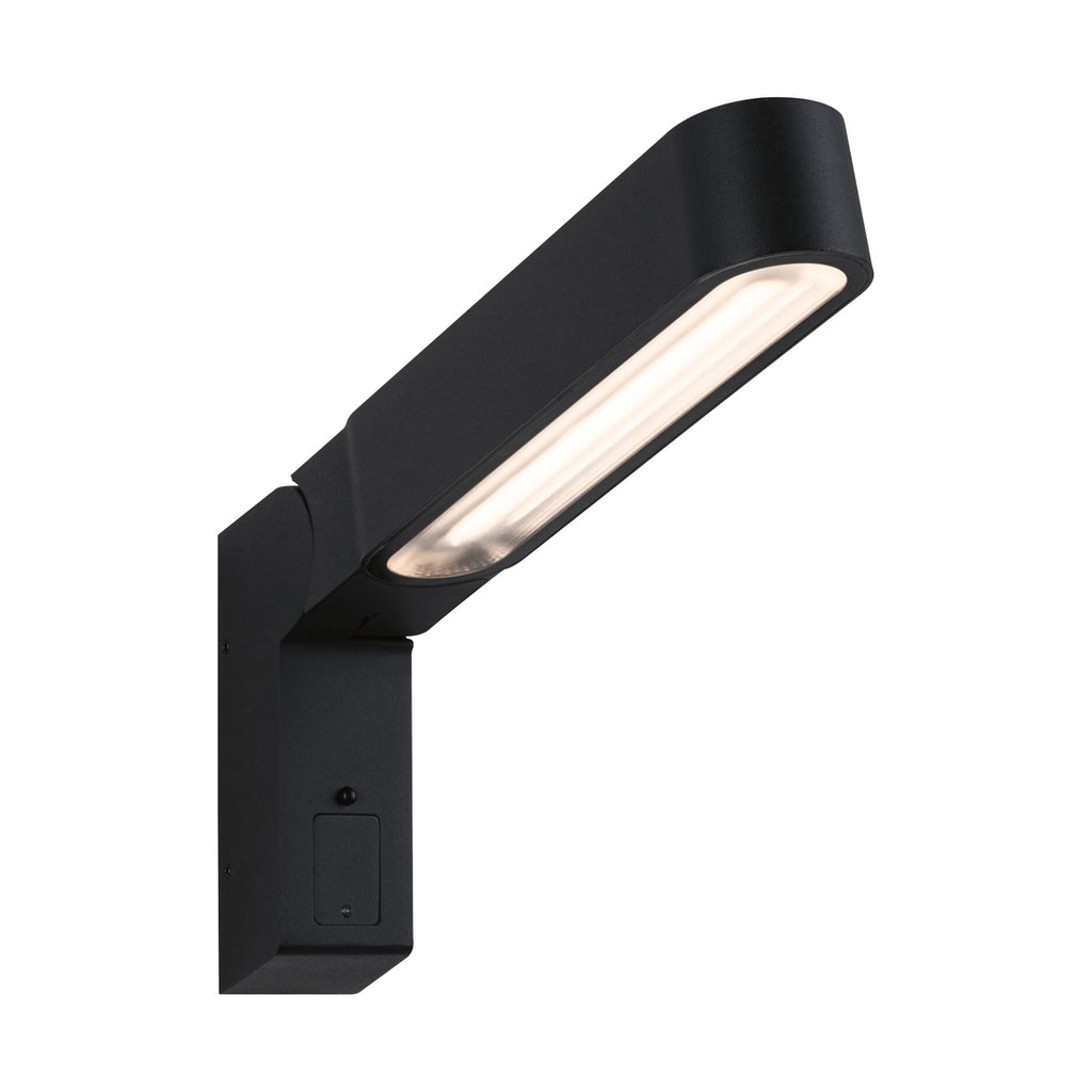 LED utevegglampe Ito vertikal med bevegelsessensor sett forfra