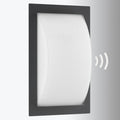 LED utevegglampe Ivett med bevegelsessensor grafitt forside