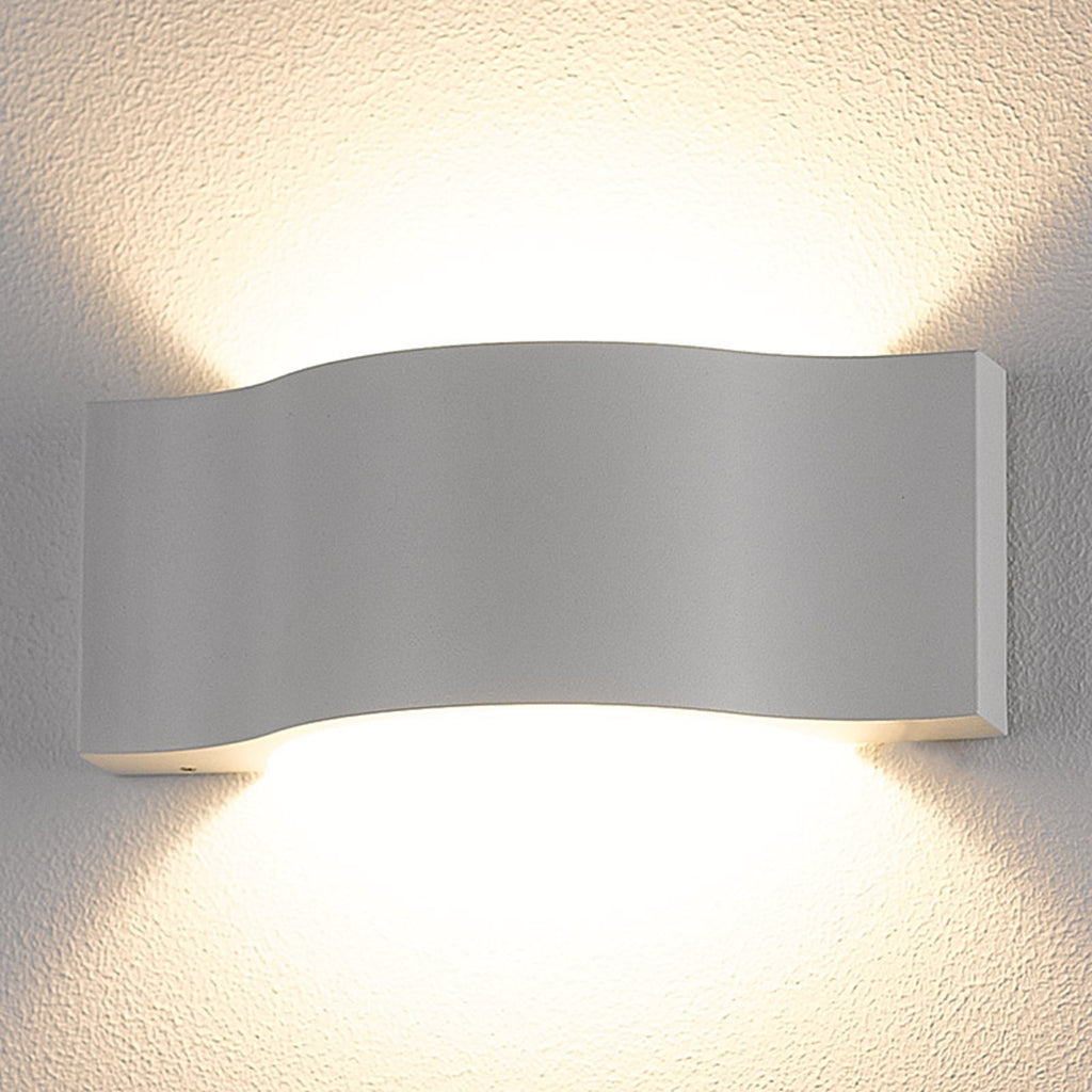 LED utevegglampe Jace hvit opp og ned IP54 detalj