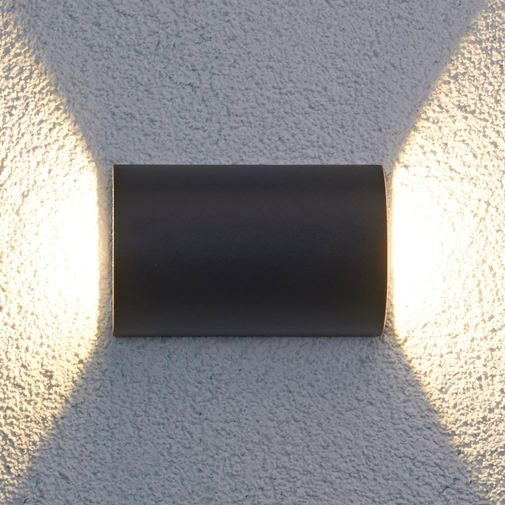 LED utevegglampe Jale opp og ned antrasitt aluminium montert