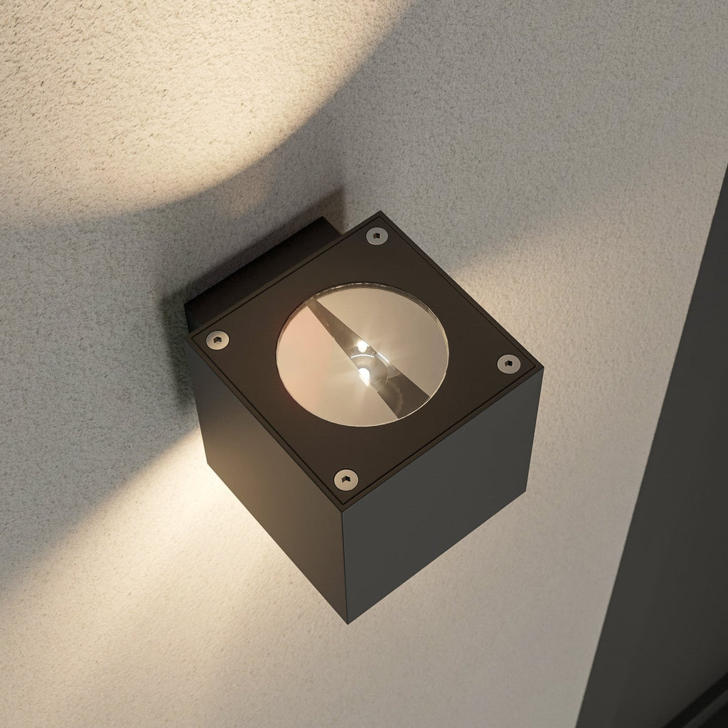 LED utevegglampe Jarno antrasitt aluminium nærbilde
