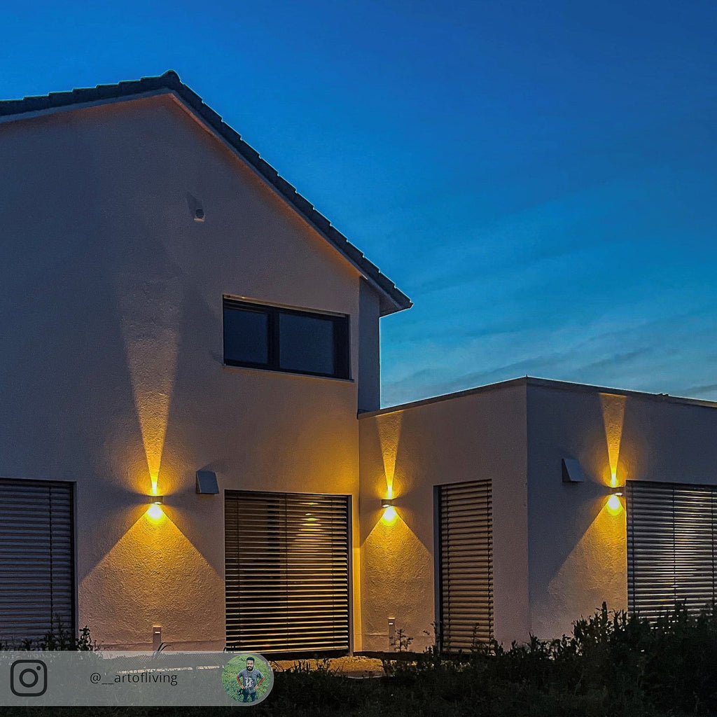 LED utevegglampe Jarno antrasitt aluminium veggfeste