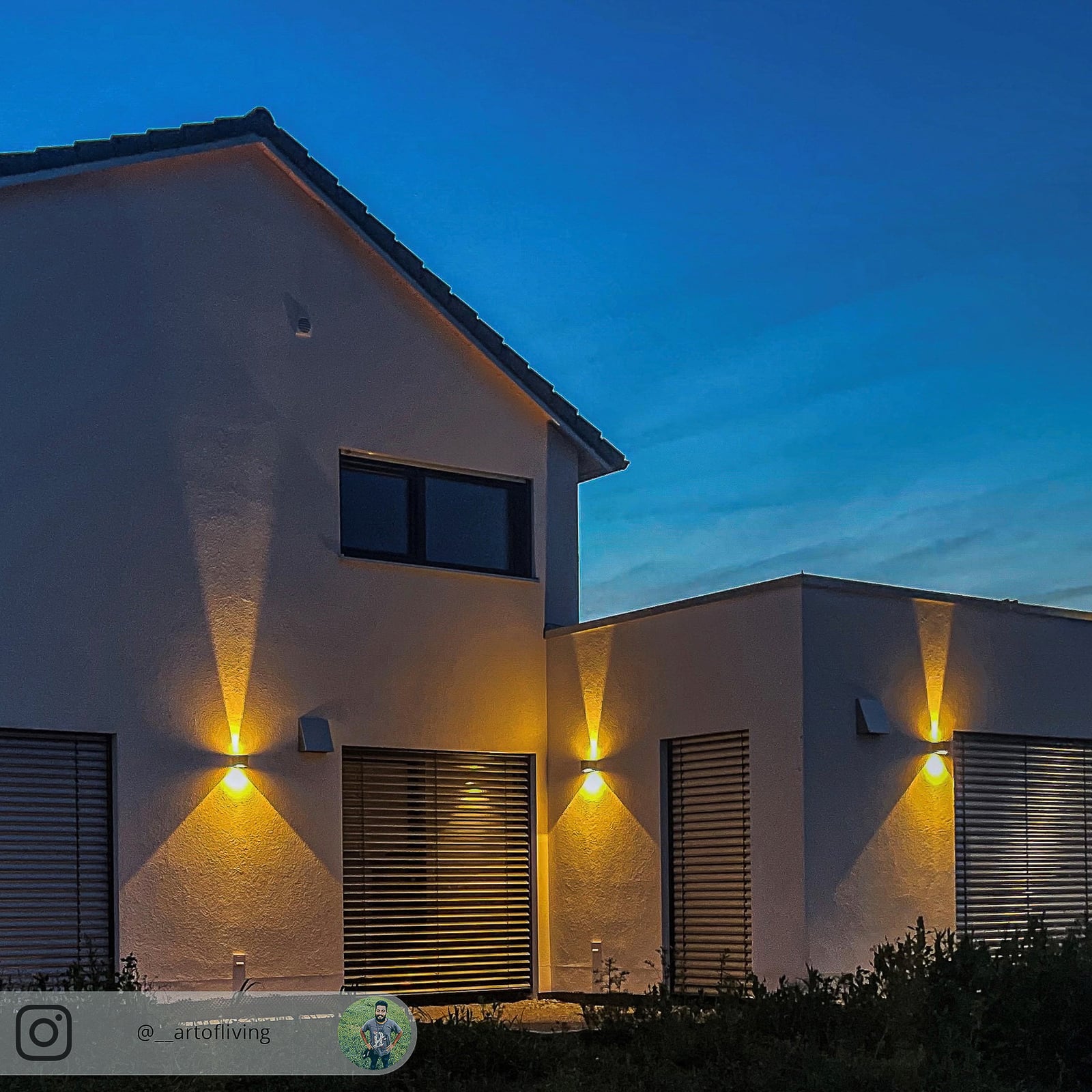LED utevegglampe Jarno antrasitt aluminium veggfeste