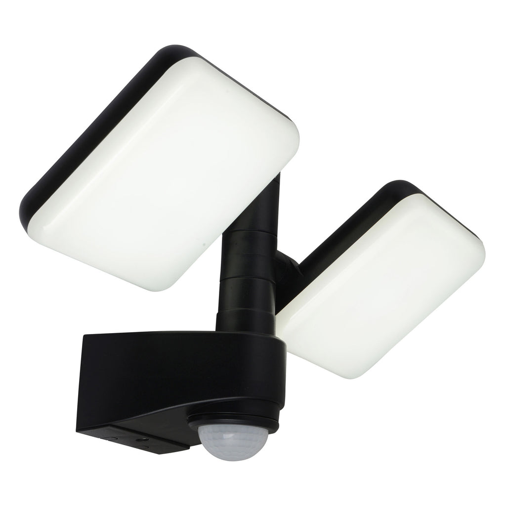 Detalj av LED utevegglampe Jaro 2-lys med bevegelsessensor IP54