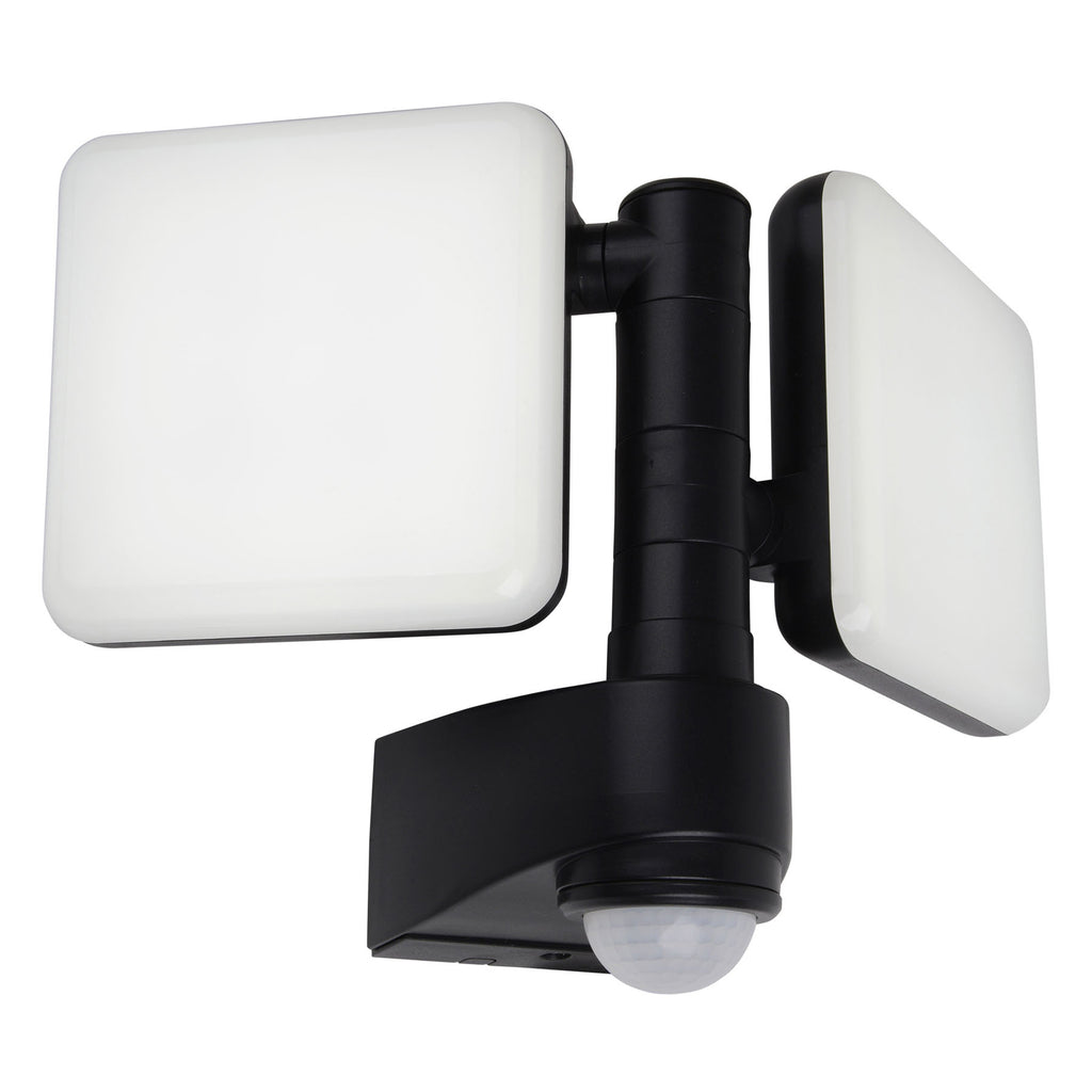 Nærbilde av LED utevegglampe Jaro 2-lys med bevegelsessensor IP54
