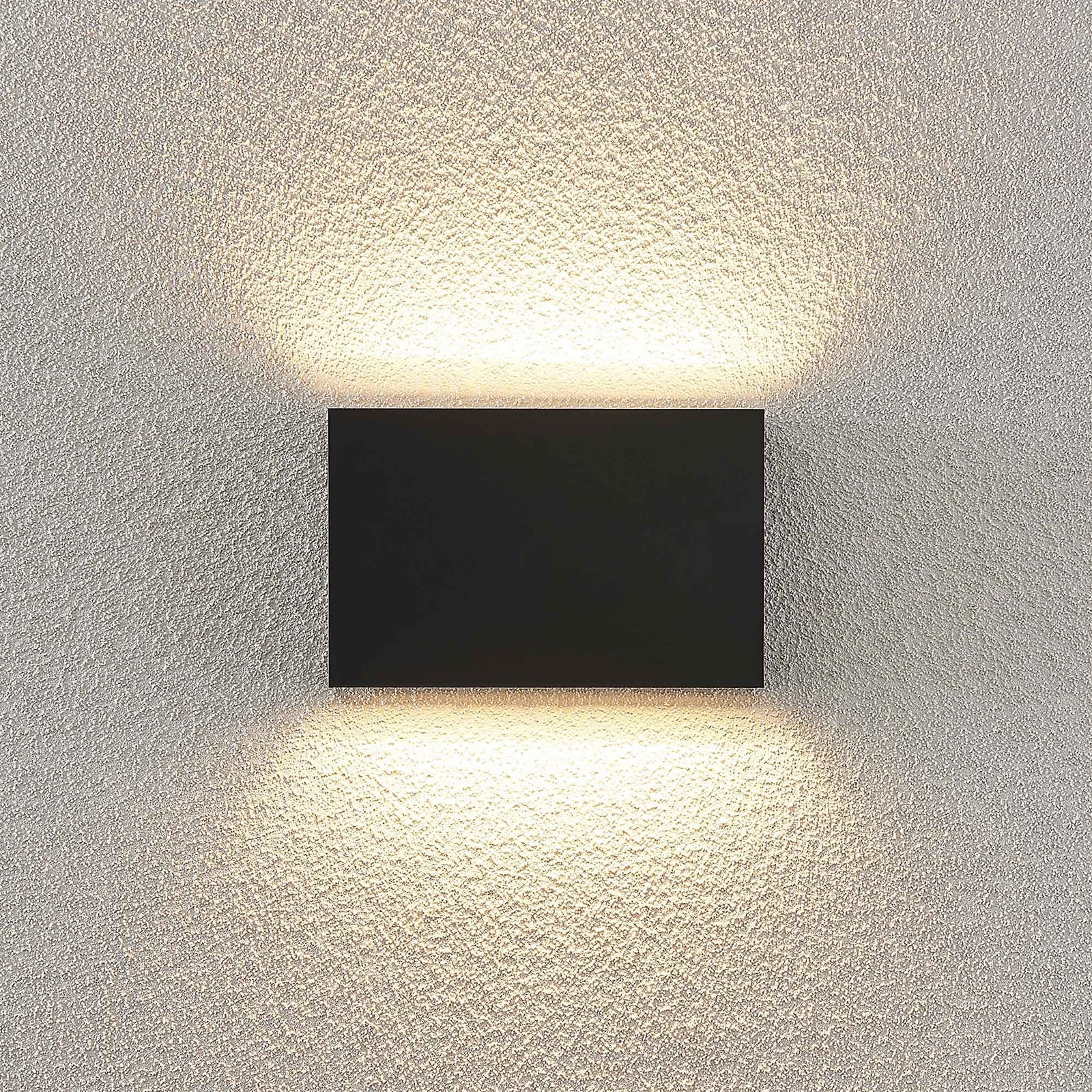 LED utevegglampe Jarte 3-er sett opp/ned IP65 mørkegrå sideprofil