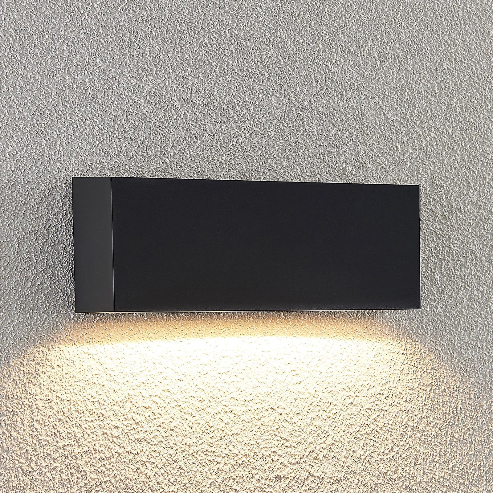 LED utevegglampe Jarte nedlys grå forfra