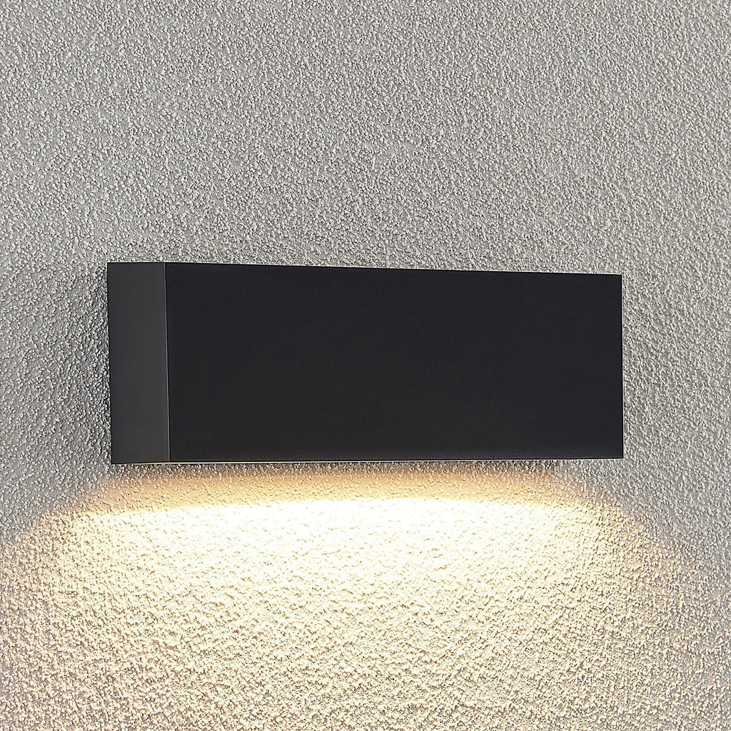 LED utevegglampe Jarte nedlys grå forfra