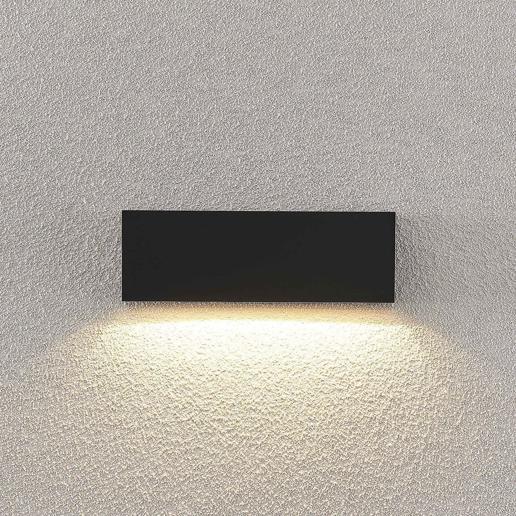 LED utevegglampe Jarte nedlys grå nærbilde