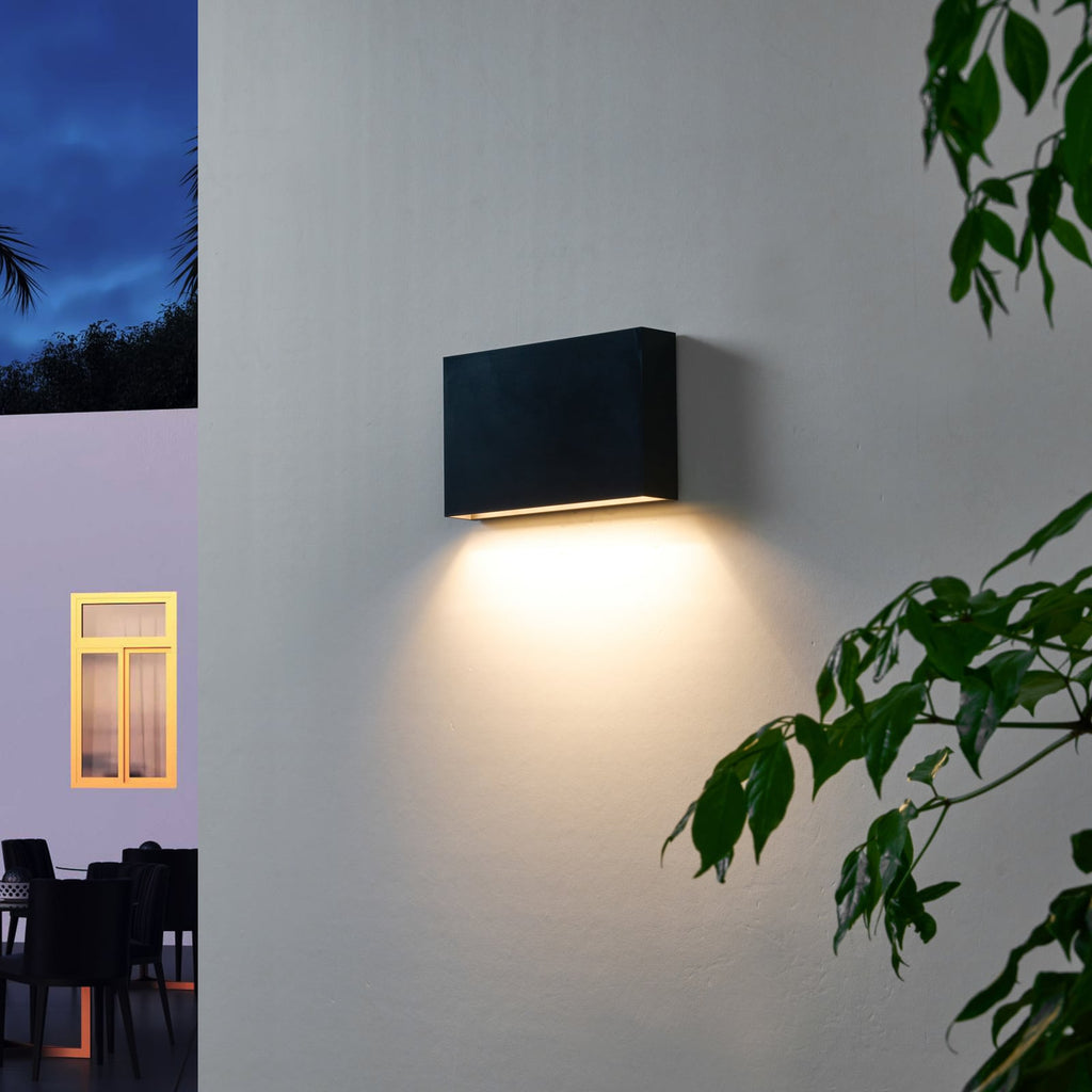 LED utevegglampe Jarte nedlys mørkegrå detalj