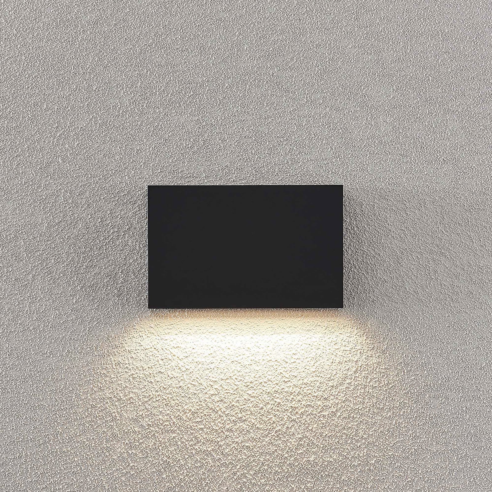LED utevegglampe Jarte nedlys mørkegrå sideprofil
