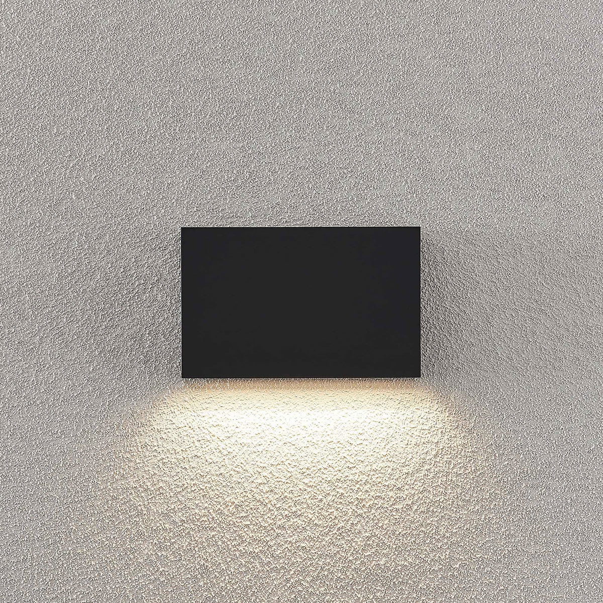 LED utevegglampe Jarte nedlys mørkegrå sideprofil