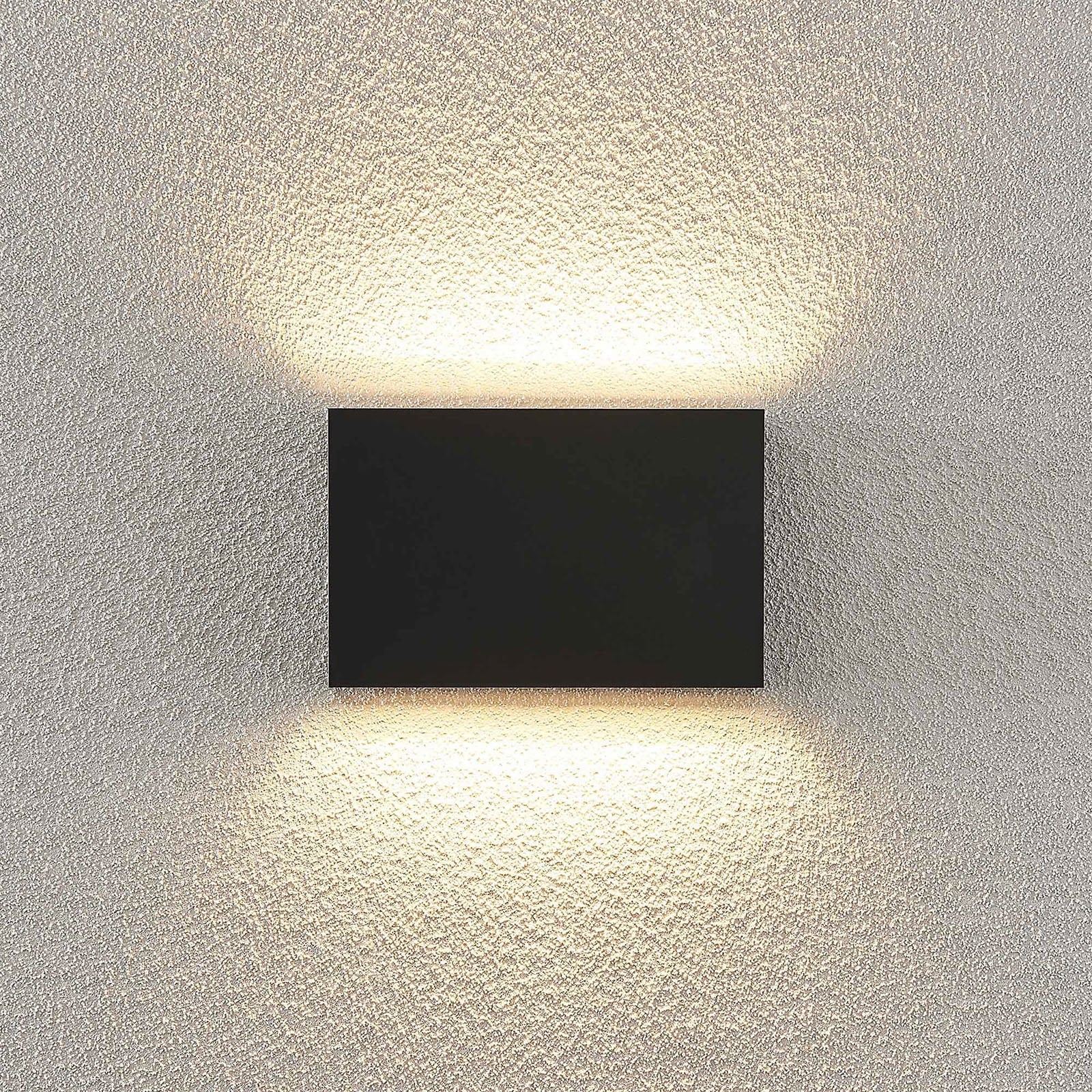 LED utevegglampe Jarte opp og ned grå 20 cm IP65 bakside