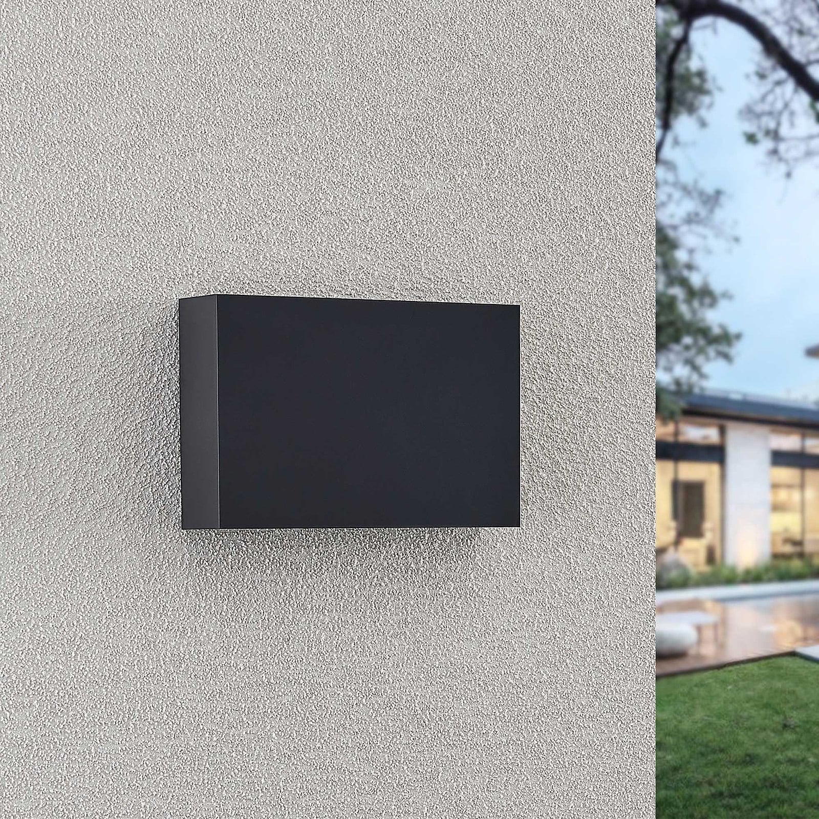 LED utevegglampe Jarte opp og ned grå 20 cm IP65 detalj av materiale