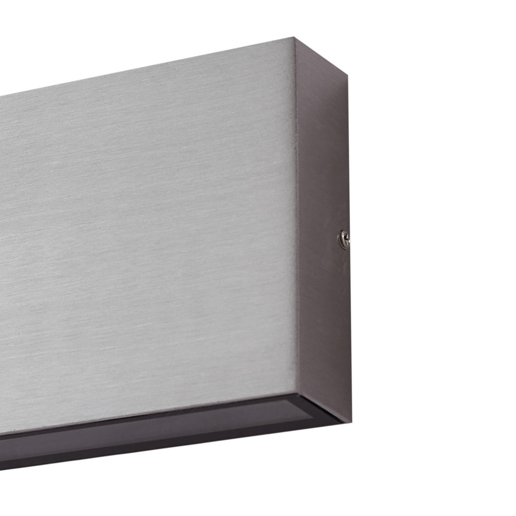 LED utevegglampe Jarte sølv aluminium lysbilde