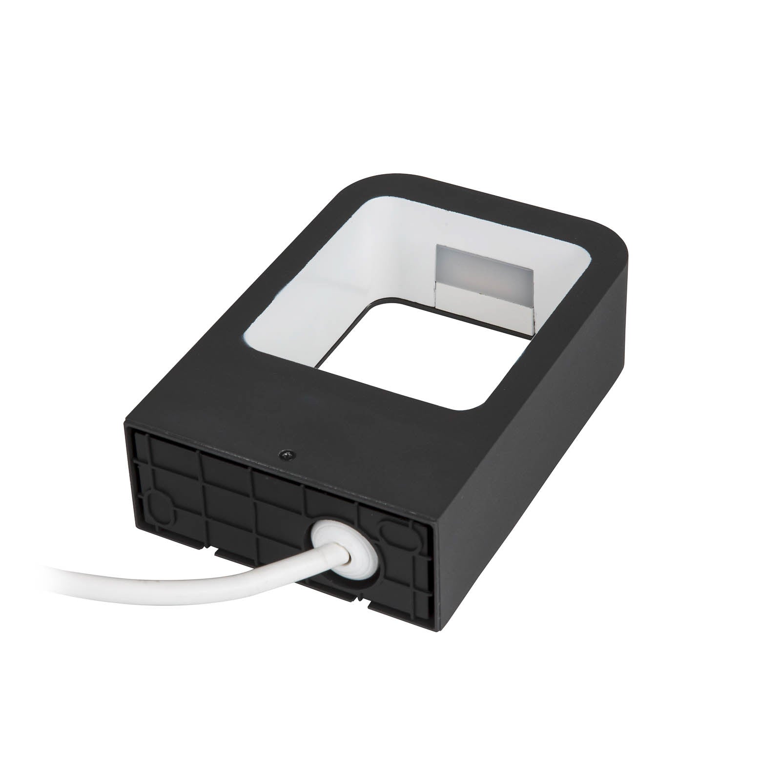 LED utevegglampe Juna grafitt IP54 6W varmhvit sett fra siden