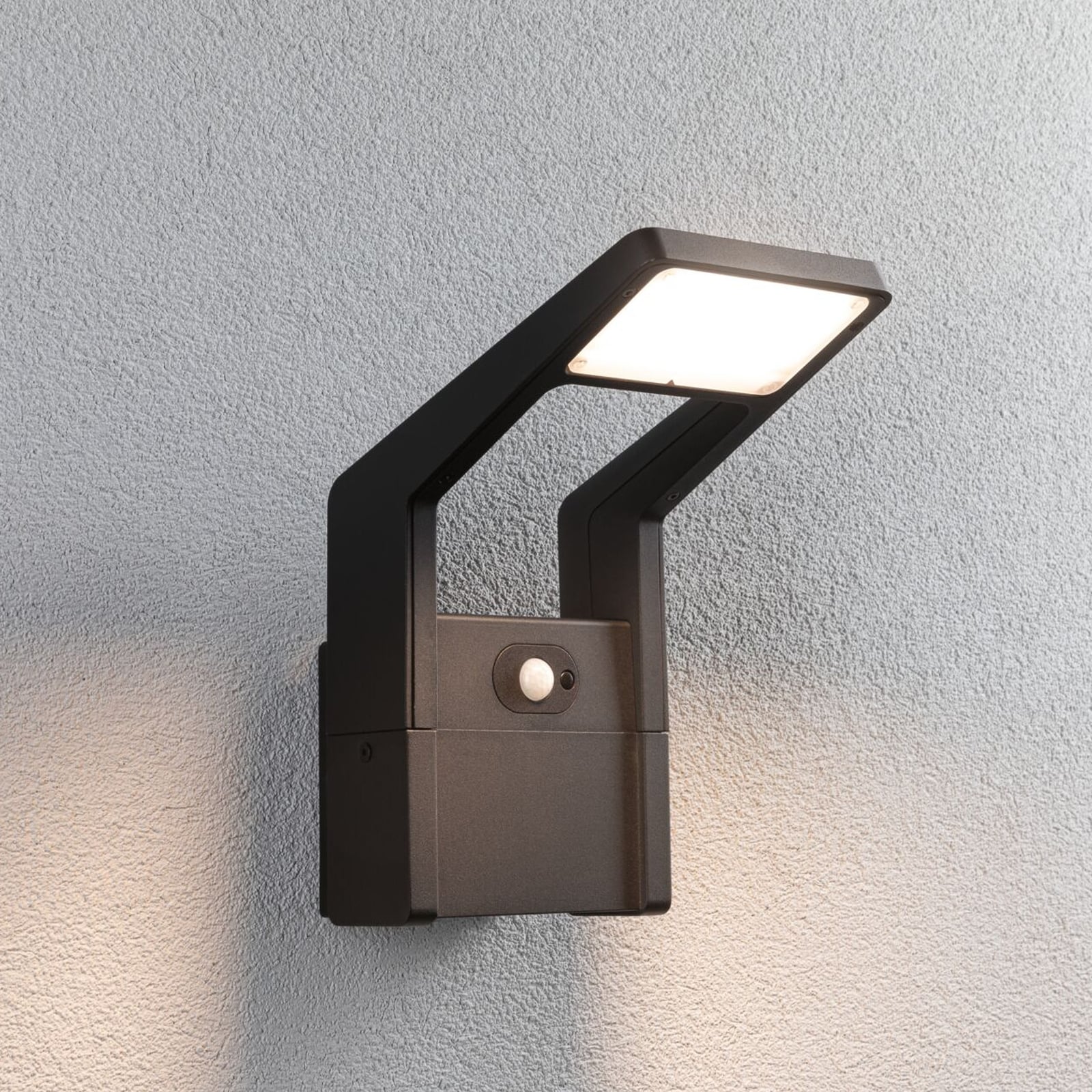 LED utevegglampe Juntea aluminium antrasitt front