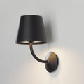 LED utevegglampe Justin svart aluminium forfra