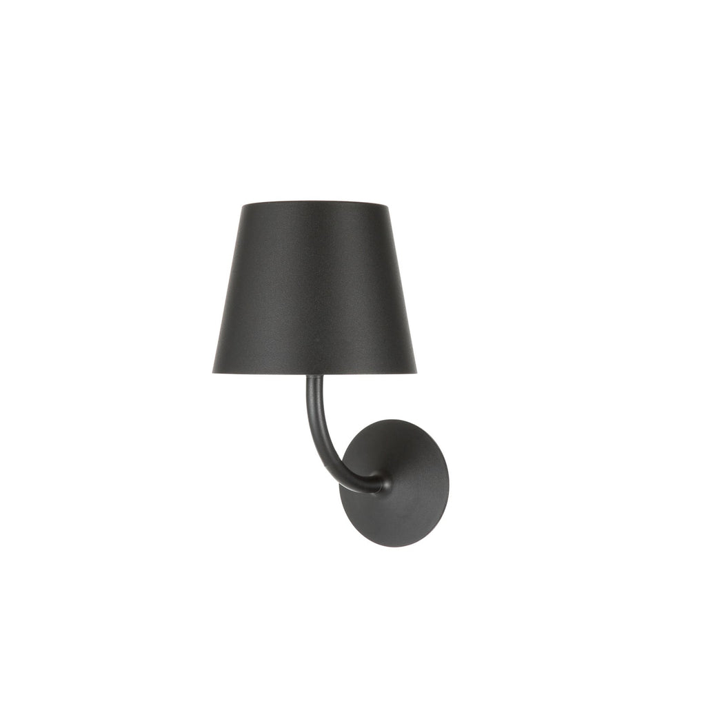 Detalj av LED utevegglampe Justin svart aluminium