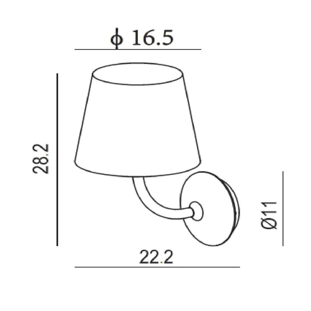 LED utevegglampe Justin svart aluminium montert på vegg