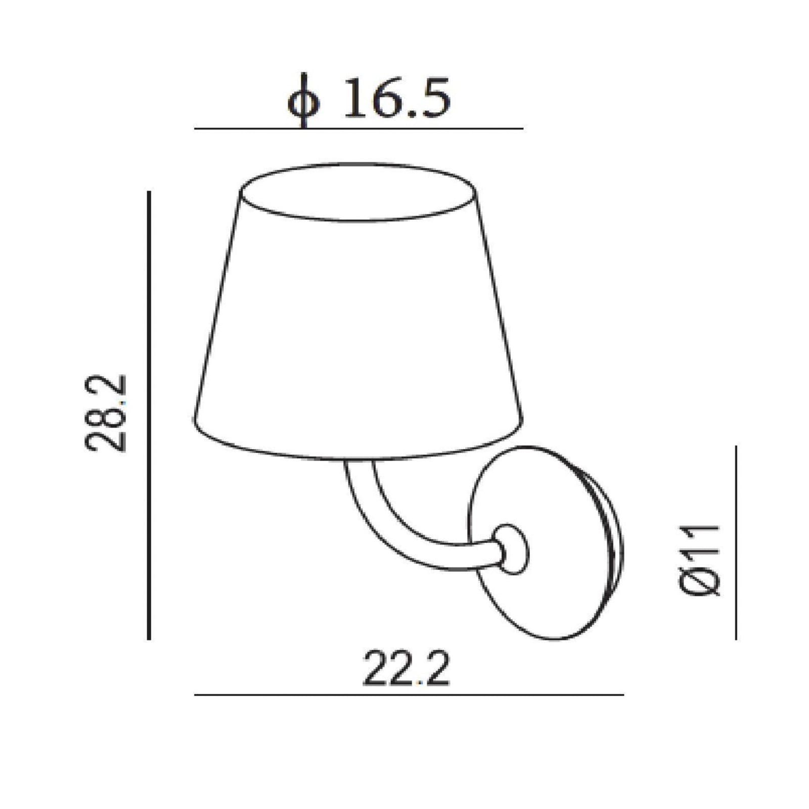 LED utevegglampe Justin svart aluminium montert på vegg