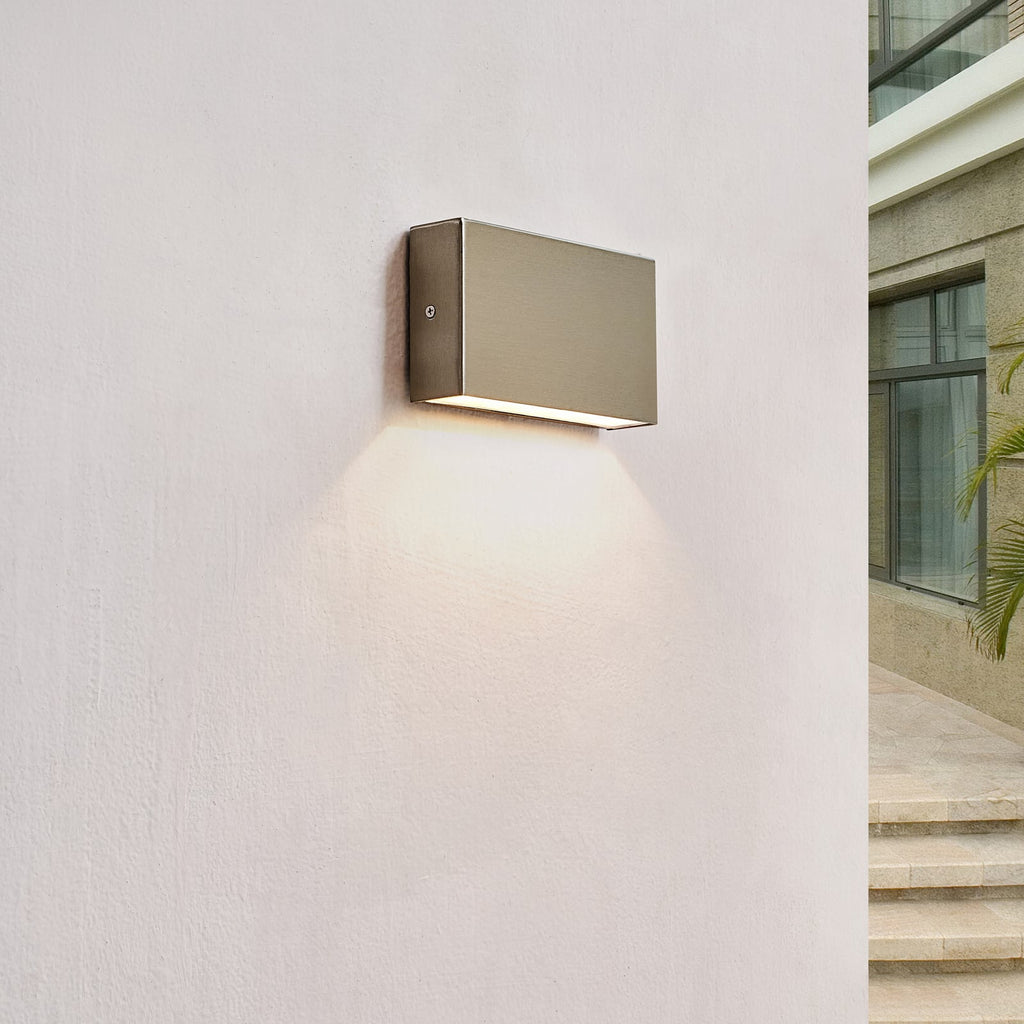 LED utevegglampe Karline rustfritt stål forfra