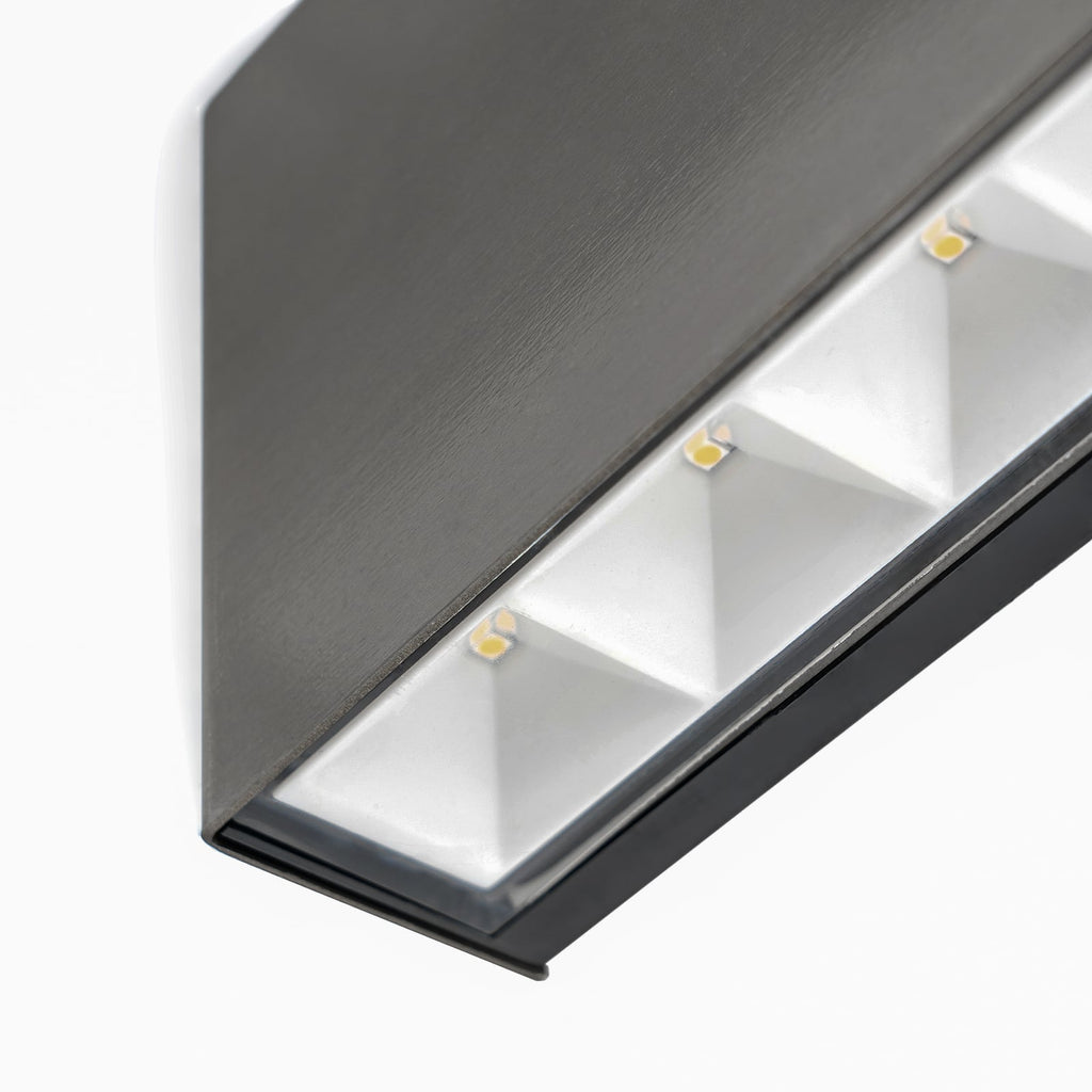 LED utevegglampe Karline rustfritt stål med varmt lys