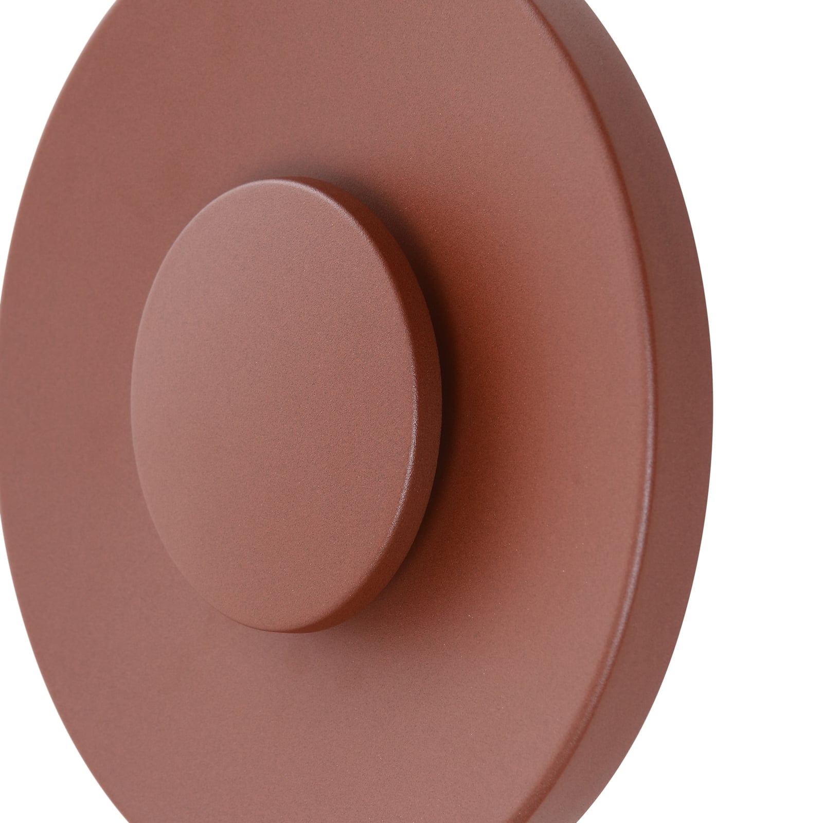 LED utevegglampe Kayana rustfarget aluminium Ø24 cm IP65 - Lucande