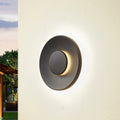LED utevegglampe Kayana svart aluminium forfra